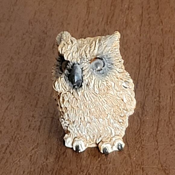 Vintage Stone Critters Littles Baby Horned Owl Figurine Owlet 2" SCL-013 - Picture 5 of 8